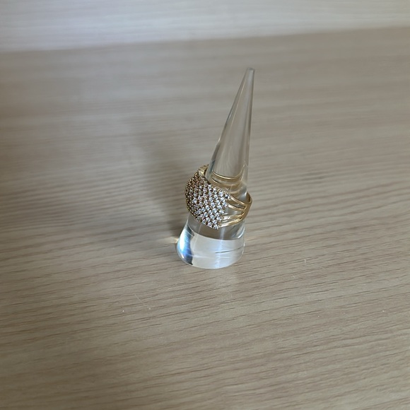 Express Gold Rhinestone Ring 8 - Picture 2 of 9